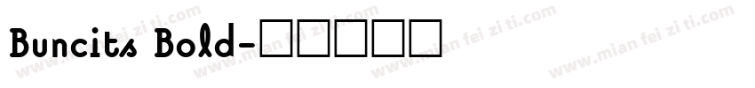 Buncits Bold字体转换